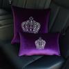 Diamond Car Headrest Pillow and Waist Cushion Set with Neck Pillow - Car Interior Comfort Kit