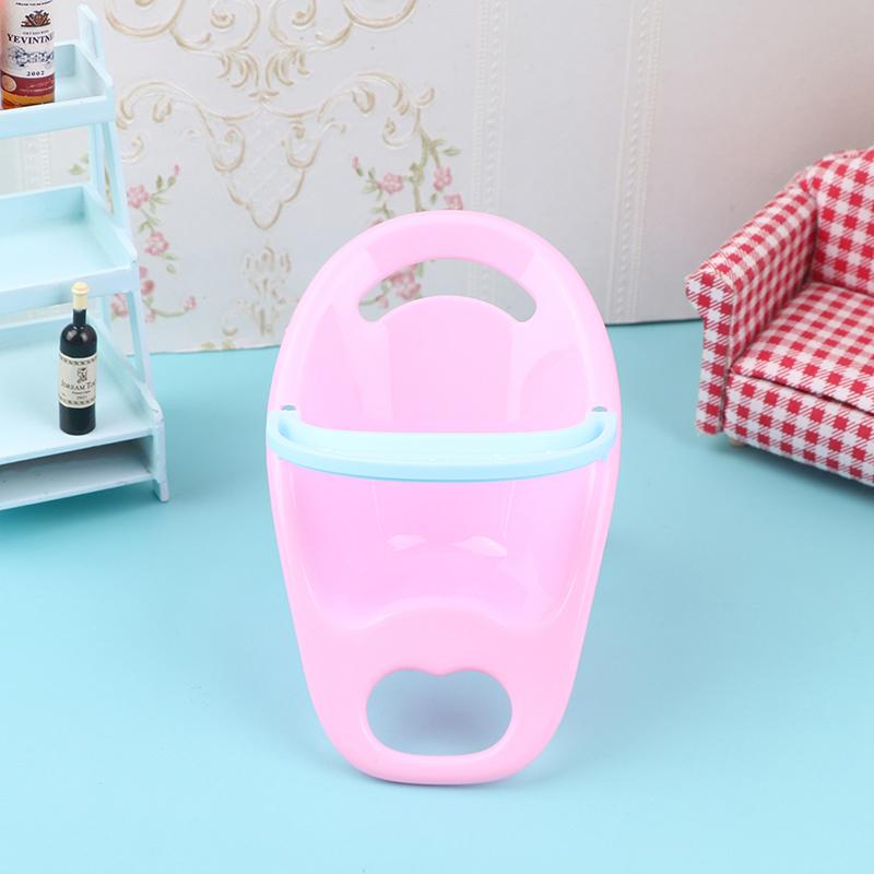 1 Uds 1:12 modelos de sillas para comer para bebés en miniatura para casa de muñecas, accesorios de juguete para niños