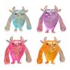 Cartoon Cow Squeeze Toy with Glitter Stress Relief Cattle Demon Sugar Ball Sensory Toy Relaxation Anxiety Reduction Animal Fidget Toy