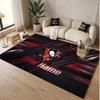 Custom Rug Pittsburgh Penguins Pattern Print Name Text Soft Non‑Slip Floor Carpet for Home Indoor Decoration