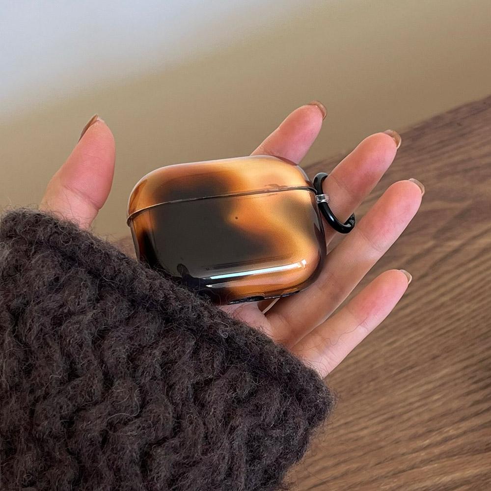 Retro Ink Wash Amber Wireless Bluetooth Earphone Case For Apple AirPods 4 New Protective Shell For AirPods 1 2 3 Pro2