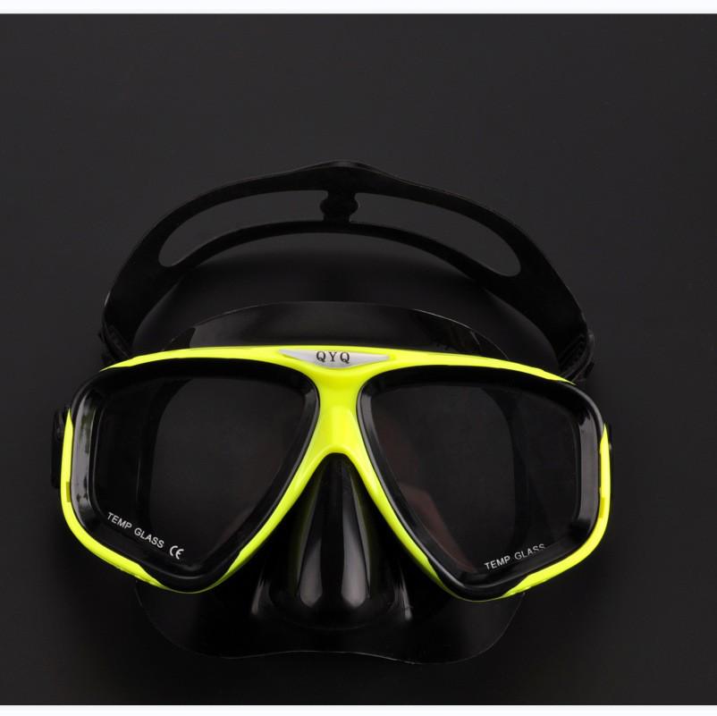 Adult Silicone Snorkeling Mask with Large Frame & Myopia Lenses