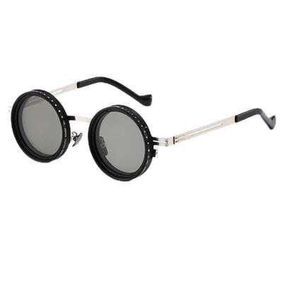 Adjustable Polarized TAC Metal Round UV400 UV Protection Adjustable B1503 [FEISEDY] 9-Level Sunglasses, Frame, Shape, (Levels 1-9), Lenses,