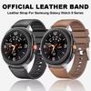 Official Leather Silicone Strap for Samsung Watch 8 Classic 46MM No Gaps Band for Galaxy Watch 8 40MM 44MM Bracelet Accessories