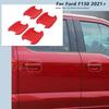 Exterior Door Handle Bowl Cover Trim Bezels For Ford F150 2021+ Red Accessories