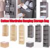 Closet Container Drawer Cotton Wardrobe Storage Bags Hanging Storage Pouch Clothes Organizer