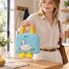 Reusable Lunch Essentials for Adults Yellow Duck Insulated Bag, Durable Waterproof Oxford Cloth Thermal Lightweight Travel Meal Carrier Tote,