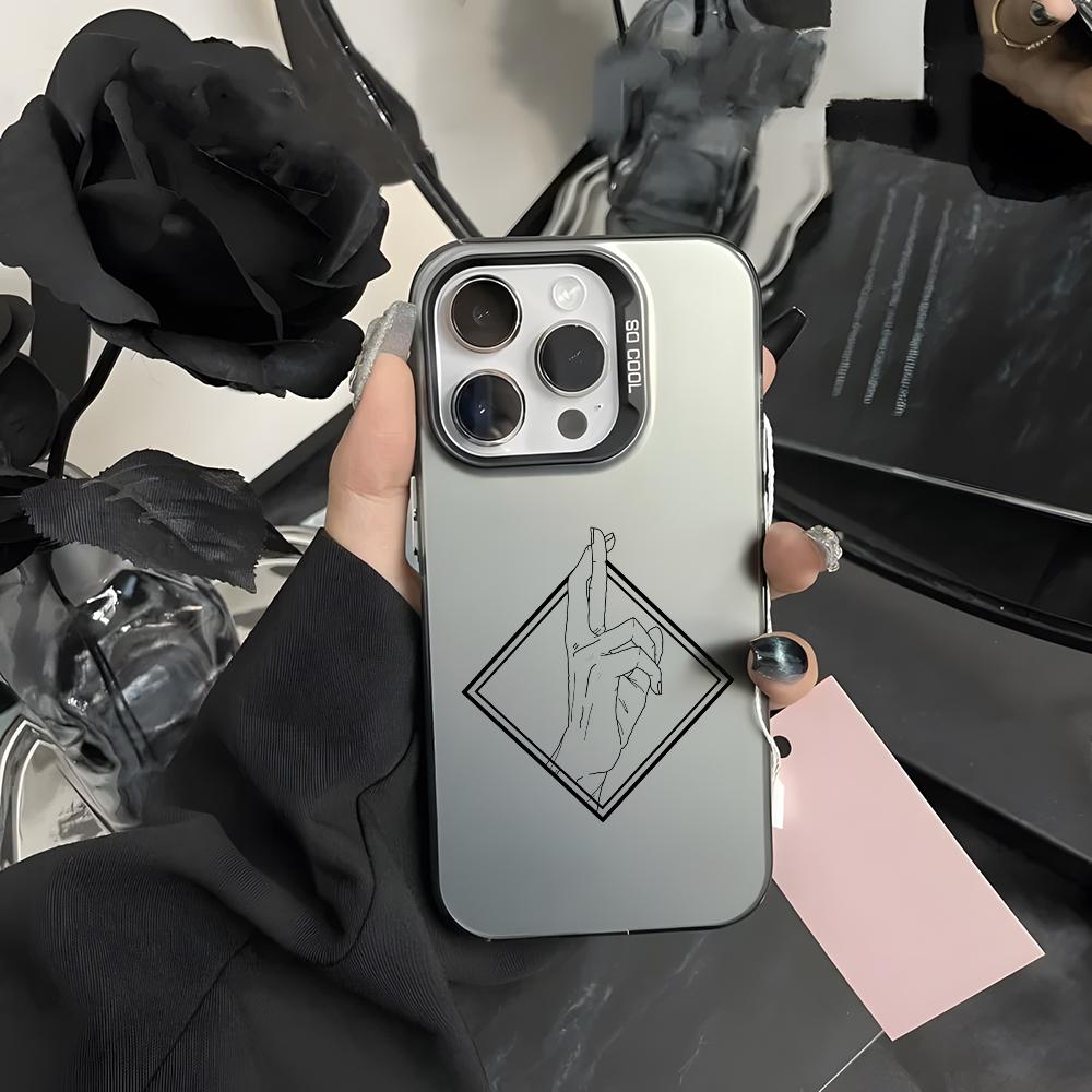 

Anime J-Jujutsu K-Kaisen Phone Case For iPhone 16 15 14 13 12 11 Pro Max Black Purple Matte Laser Metallic Aurora Funda iPhone16