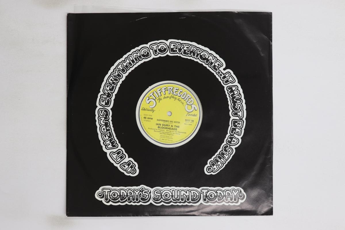 

LP Record IAN DURY & THE BLOCKHEADS - Sueperman s Big Sister BUYIT100 STIFF 1980 UK Rock Used