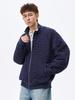 ACU Unisex Diamond Quilted Baseball Jacket – American Style Solid Color Autumn Outerwear