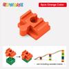 10/5 Stück Holz Eisenbahnzubehör Plastik Bausteine Adapter Holzschienenverbinder passend für Eisenbahnschienen Spielzeug
