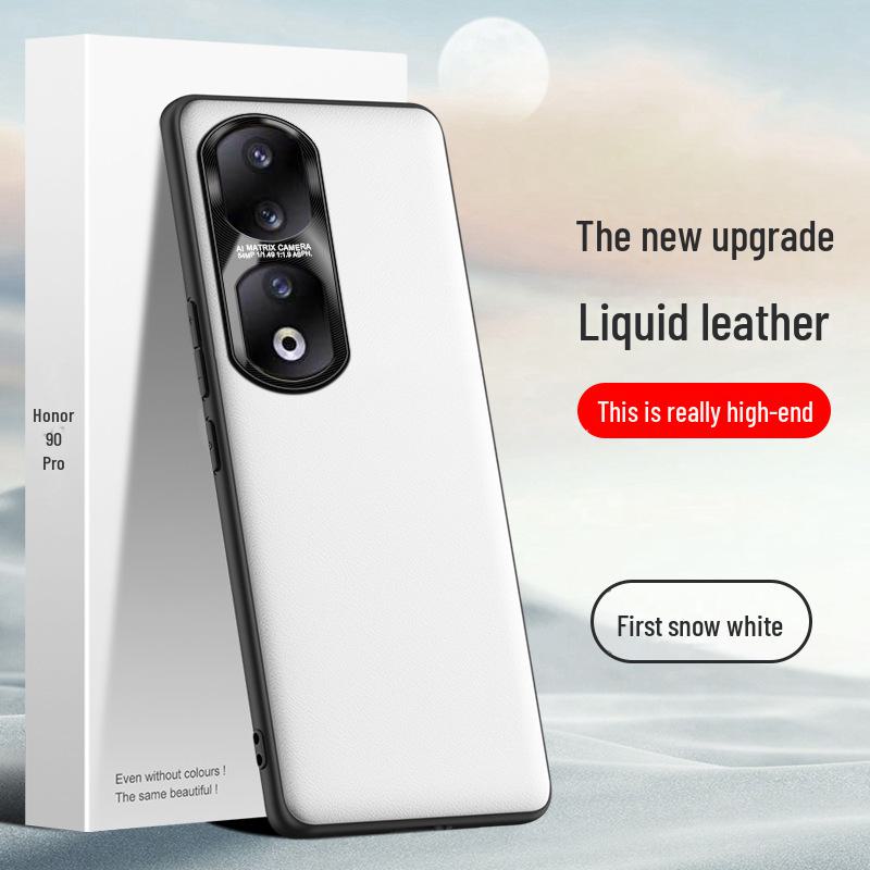 Protective Liquid Leather Case for Honor 90pro - Anti-fall and Anti-fouling, One-piece Design.