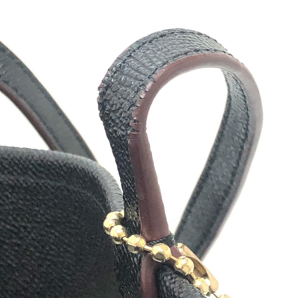 COACH Signature Bag Hand Bag Shoulder Tote Bag PVC Brown