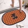 Toilet Diatom Mud Floor Mat Bathroom Water-absorbing Non-slip Foot Mat Household Toilet Toilet Door Mat Quick-drying Rug