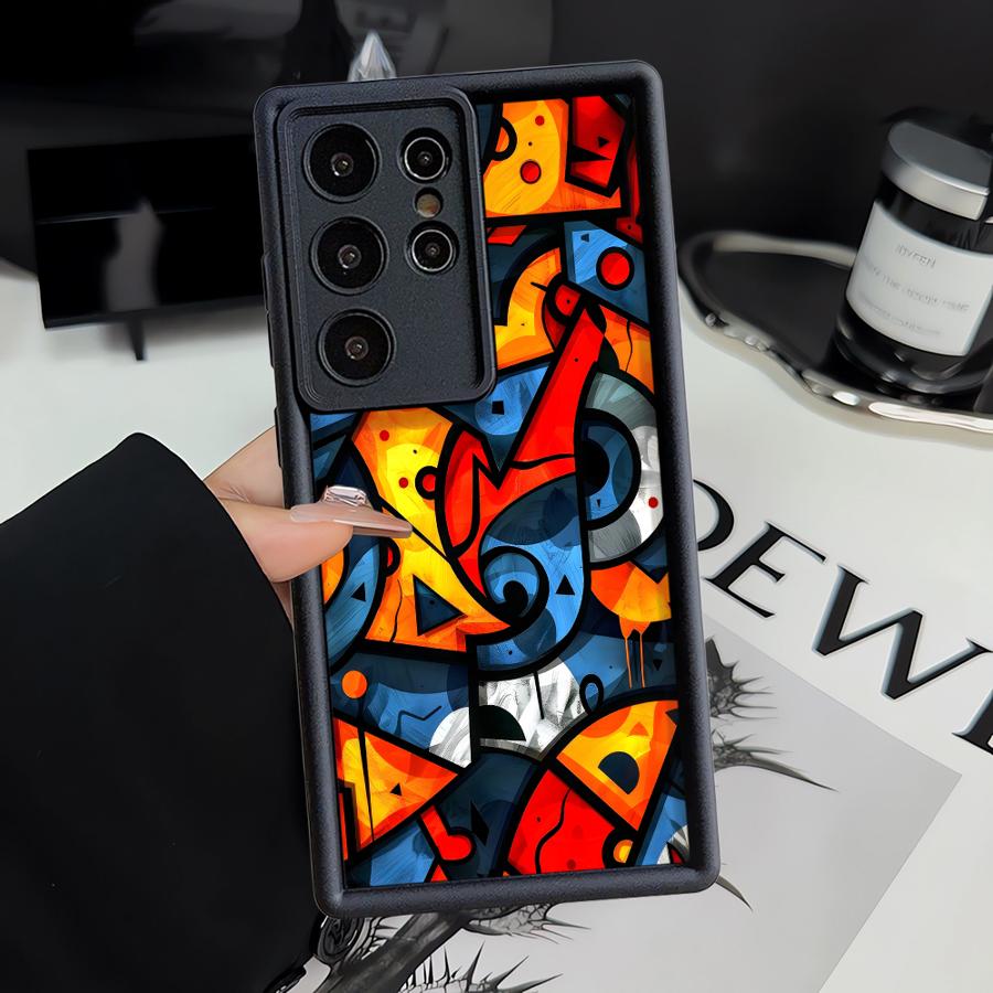 Phone Cover Case for Samsung Galaxy S26 Ultra S25 Edge S25 S20FE S24Ultra S23 FE S21 S22 S24 Plus Trendy Graffiti Art