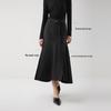 ELLE French Lambswool Fishtail Midi Skirt