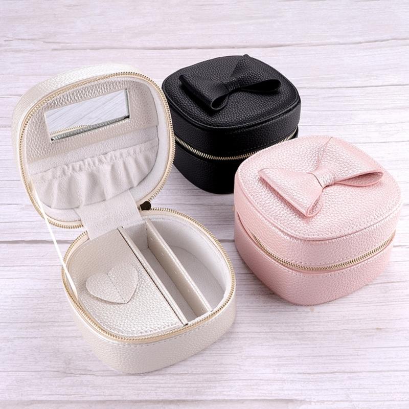 Compact Jewelry Storage Box Versatile Mini Jewelry Organizer Box Portable Display Stand Box Earring Holder Packaging Box