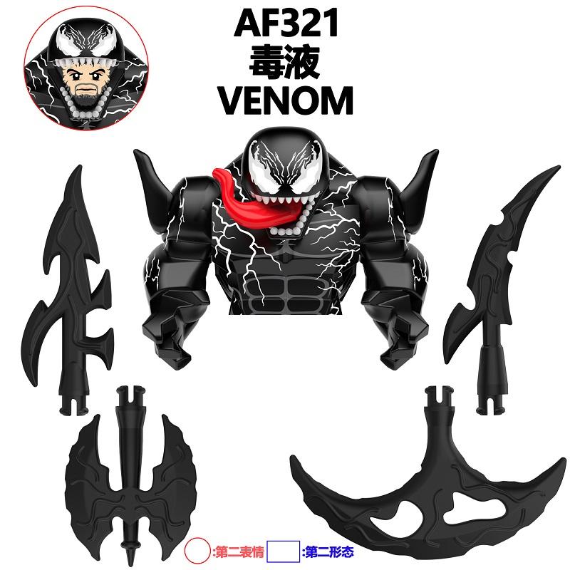 Disney Building Blocks Mini Model Characters Marvel Venom Assembled Mobile Doll Carnage Symbiotic Action Doll Birthday Gift