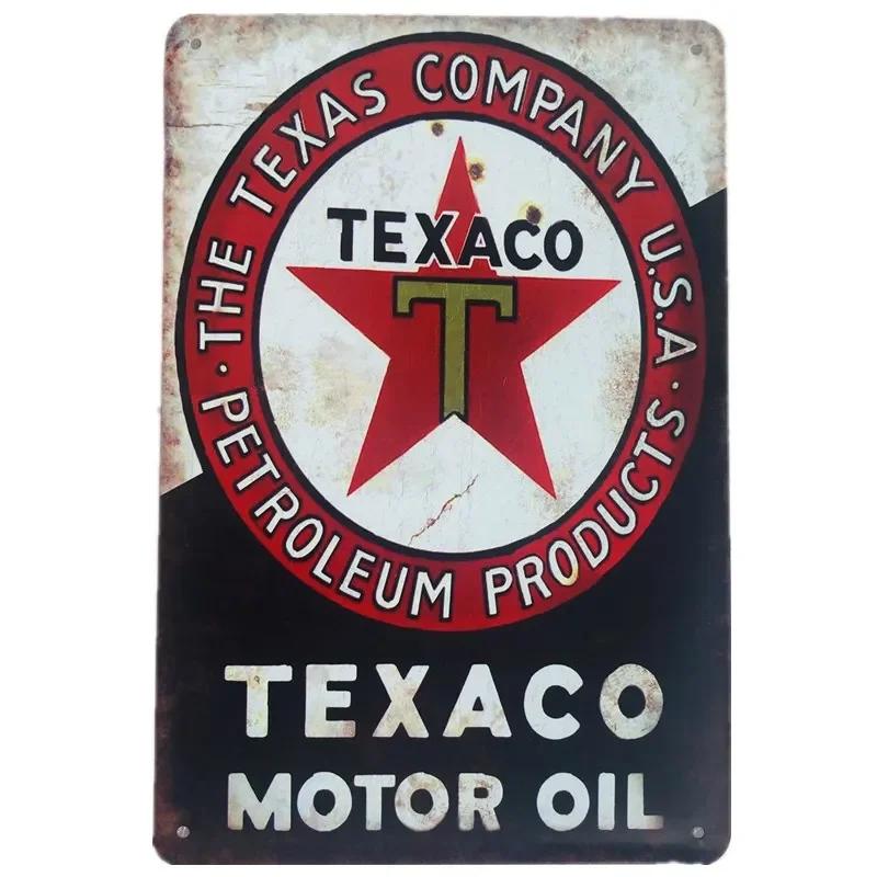 Vintage Car Gas Oil Harvest Classic Rusty Metal Sign Multi-tin Sign Garage Wall Decoration Motorcycle Repair Shop Decoration
