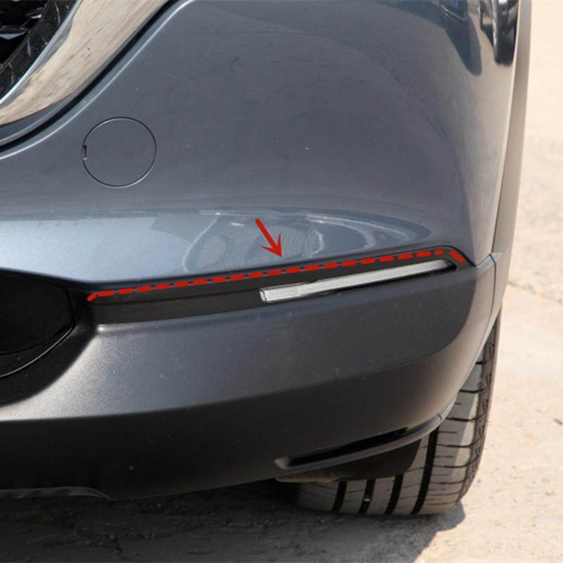 Front-Nebelscheinwerfer-Lampenabdeckung Metallverkleidung für Mazda CX30 CX 30 Auto-Styling Aufkleber Zubehör.