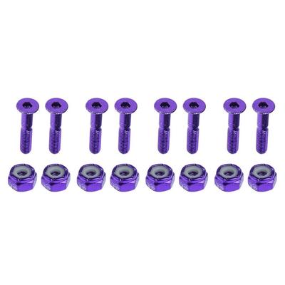 8 Adet Kaykay Altıgen Somun Vidalar Longboard Donanım Cıvataları Tüm 4 Renk