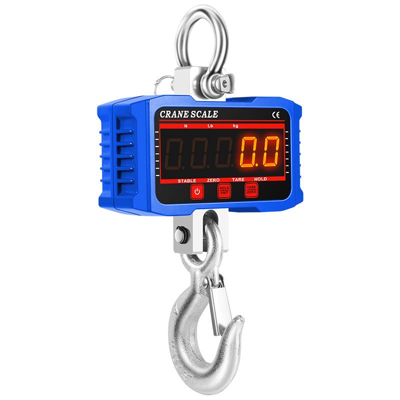 2000kg Wireless Handheld Electronic Crane Scale - High Precision, Portable, Direct-Reading 2t Hook Scale