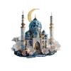 Transparent Castle Christmas Ornaments - Acrylic Decorations for Birthdays & Graduations