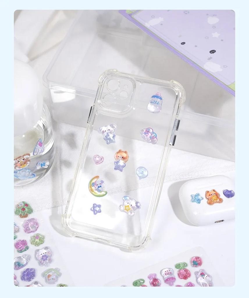 3D &Cartoon Stickers Relief Hollow Reward 3D Stickers Sticker Adhesive Vinyl Material Cute Design Bag Accessories