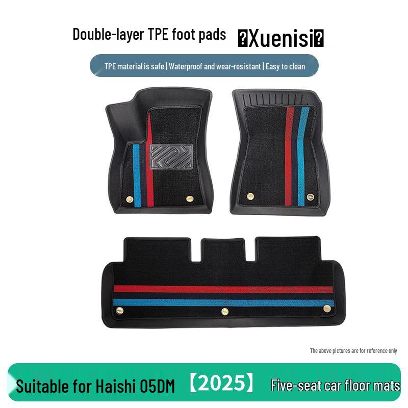 Sea Lion 05DM 2025 TPE Floor Mats: 5-Seater, 3-Piece Set for BYD Car