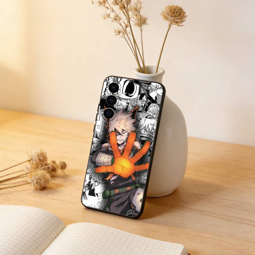 

My Hero Academia Katsuki Bakugo Phone Case For Samsung Galaxy A73,A72,A71,A70,A53,A52,A51,Others Soft Black Cover Samsung a30 a20