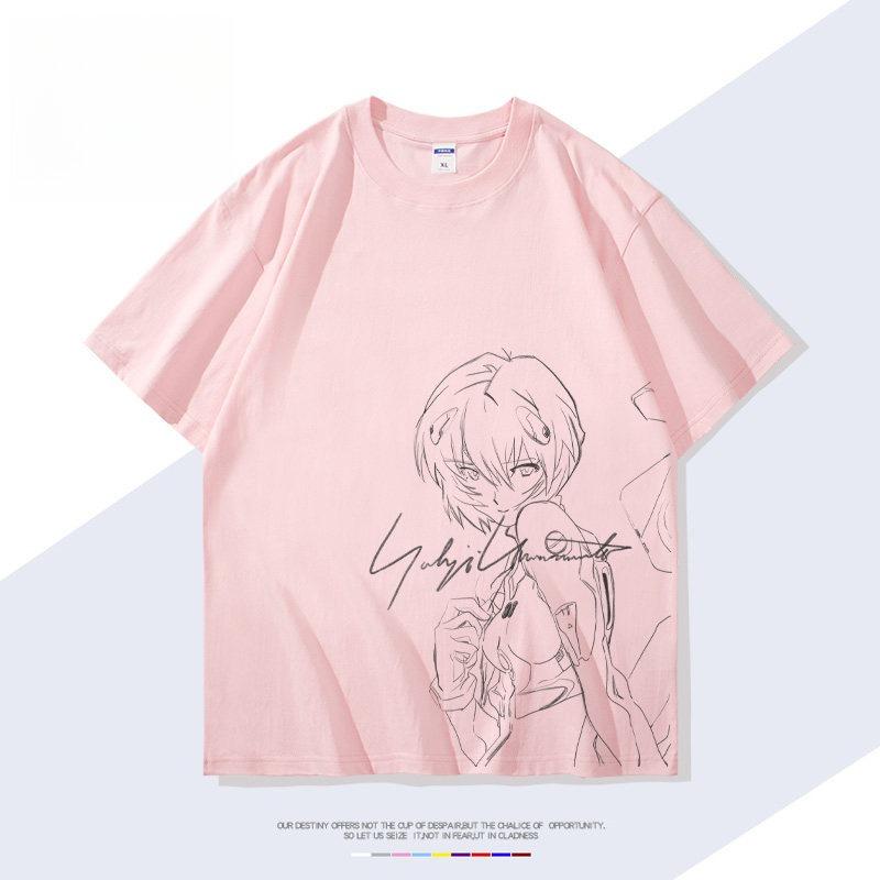 Neon Genesis Evangelion Rei Ayanami Printed Tshirt Unisexs And Womens Tshirt Unisexs Top Sports Tshirt Unisexs Tshirt Summer Tee