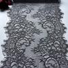 3m X 31cm Black Chantilly Lace, Non-stretch French Eyelash Lace Fabric for Bra, Underwear, Lingerie, Dress, Garment, Sewing & Crafting