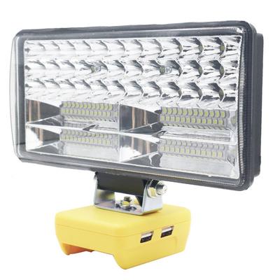 Lampe de travail LED sans fil 8 pouces 84LED 11800LM avec double port USB Pour batteries DCB206 DCB205 DCB204 DCB181