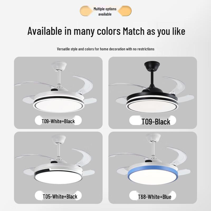 Modern 42-inch Ceiling Fan Light