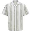 Jack And Jones Mens Stripe Revere Collar Shirt