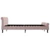 Pink Velvet Bed Frame 180 x 200 cm