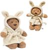 Adorable Bathrobe Bear Plush Toy Soft Comfort Doll Ideal For Kids And Adults