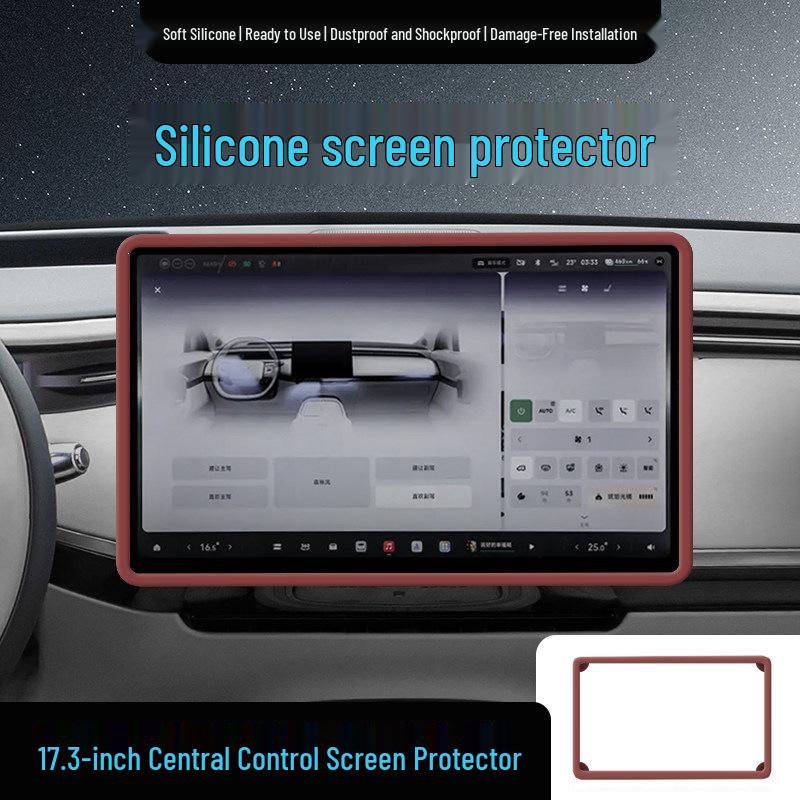 Silicone Protective Cover & Decorative Strip for Xiaopeng GX Center Control Screen