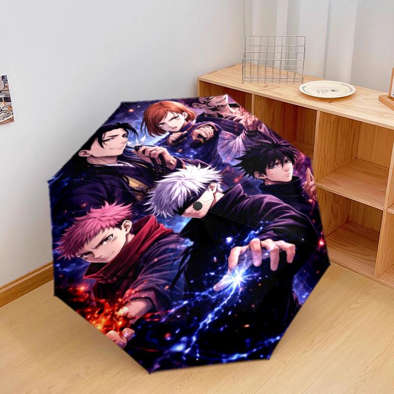 1PC Jujutsu Kaisen: Battle Spirits Automatic Umbrella - Suitable Travel Outdoor Portable Umbrella Birthday Gift Daily Essentials