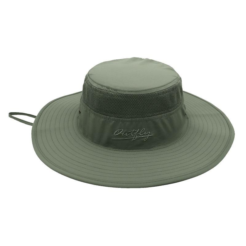 Outdoor hat sunscreen bucket hat basin hat spring and summer men's and women's big edge hat UV protection sun hat