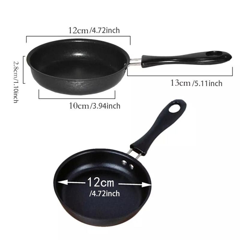 

Pan Frying Egg Skillet Pot Mini Cooking Omelette Pans Nonstick Non Iron Stick Saucepan Fry Omelet Cast Pancake Pots 12cm 12cm