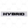 ABS car sticker is suitable for Mercedes Benz modified HYBRID hybrid car logo and rear logo letter label emblem