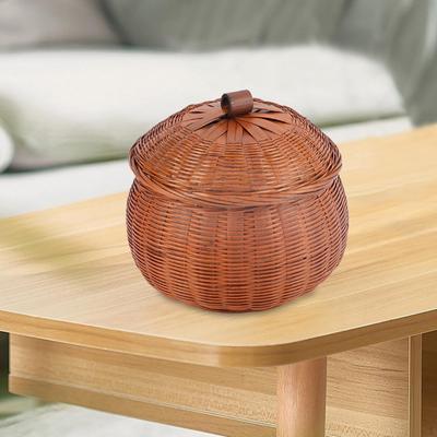 Κομψό χειροποίητο δοχείο αποθήκευσης από μπαμπού για οργάνωση σπιτιού