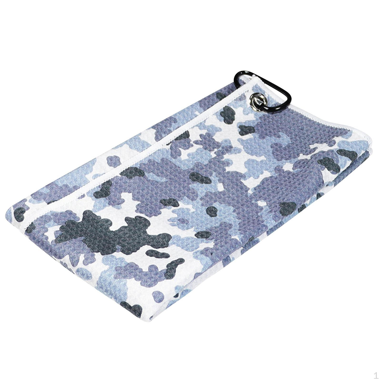 Golf Towel with Clip серый