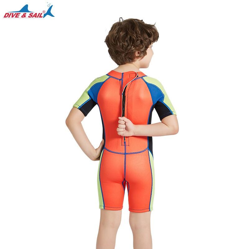 2.5MM Diving Suit Children Boys Sunscreen Jellyfish Swimsuit One-piece Thick Warm Snorkeling Surfing