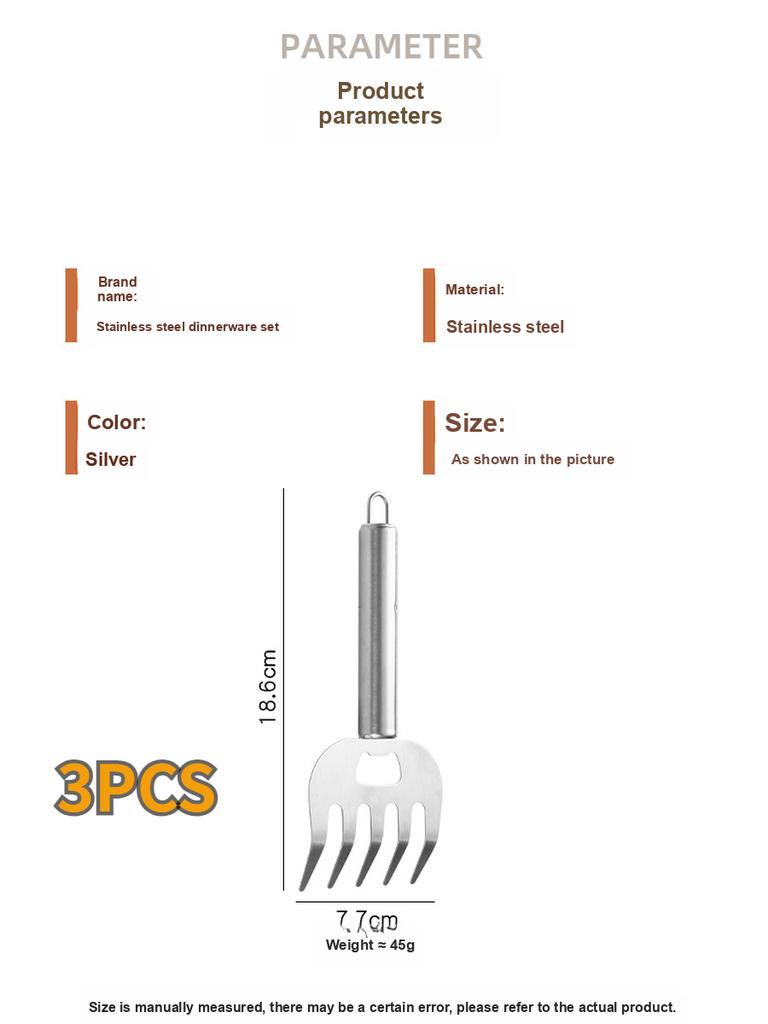 5 pcs Multifunctional Bear Claw Meat Shredder Meat Claw Chicken Beef Pork Shredding Fork for BBQ Kitchen Food Cutter