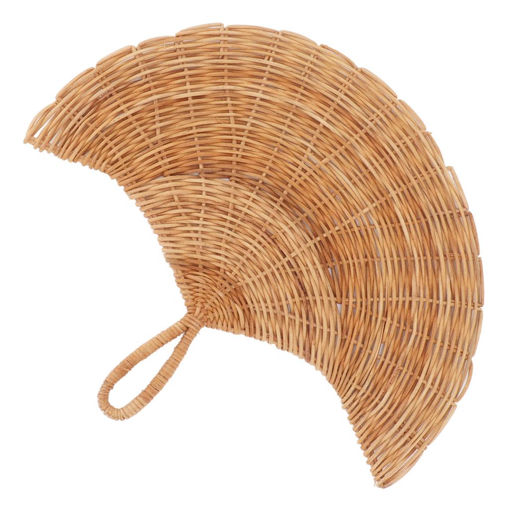 Decorazione da parete in rattan con ventaglio, stile nord europeo, decorazione da parete in rattan intrecciato e appeso per soggiorno