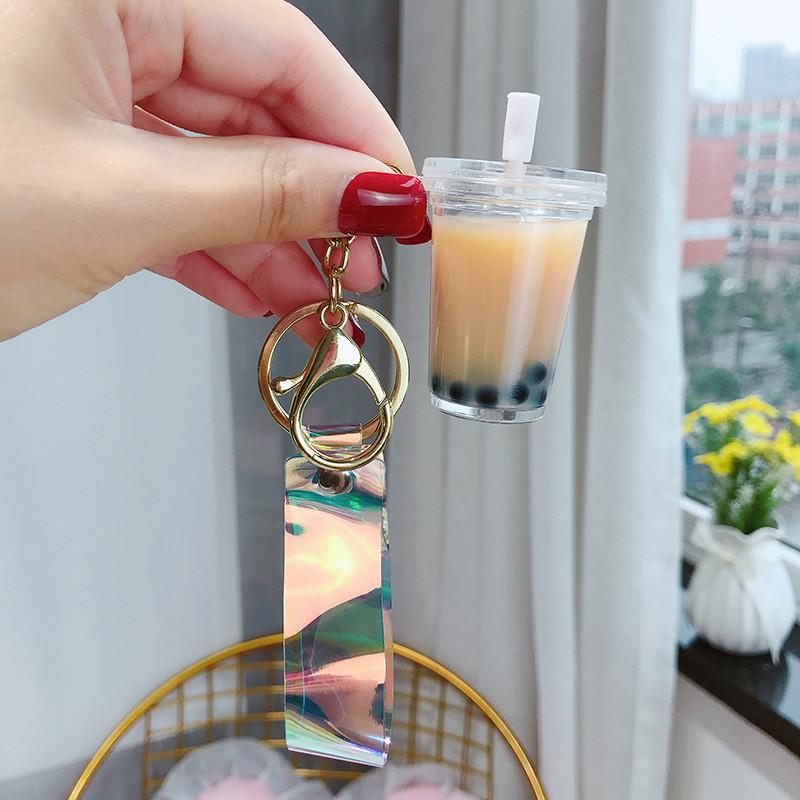 Milk Acrylic Lovely Tea Keychain Ideal For Parties And Day Valentines