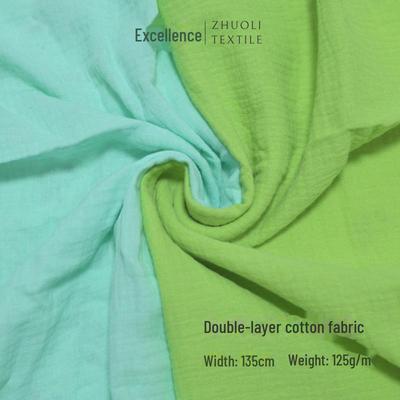 Pleated Dress & Pajamas Fabric - Pure Cotton Double Gauze Crepe Seersucker