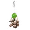 5pack Parakeets Cage Bites Toy Natural Wood Quakers Parrots Toy Hammock Swing for Large Birds